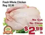 Top Food Supermarket Fresh whole chicken offer