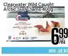 Nations Fresh Foods Clearwater wild caught arctic surf clams offer