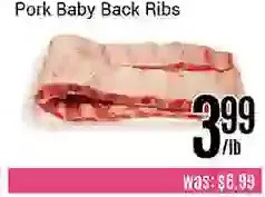 Nations Fresh Foods Pork baby back ribs offer