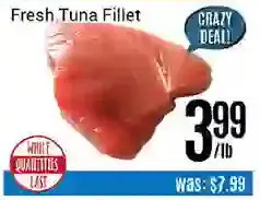 Nations Fresh Foods Fresh tuna fillet offer