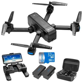 Best Buy Contixo f22+ quadcopter drone with camera & controller - ready-to-fly - black - only at best buy offer