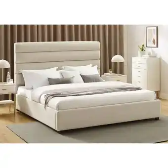 Best Buy Seville transitional platform bed - king - off white offer