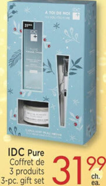 Jean Coutu IDC Pure 3-pc. gift set offer