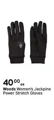 Woods women's jackpine power stretch gloves