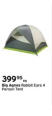 Big agnes rabbit ears 4 person tent