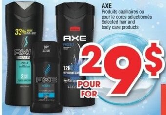Jean Coutu Axe Selected Hair and Body Care Products offer