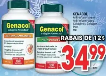 Jean Coutu Genacol Anti-Inflammatory Collagen Plus 150 offer