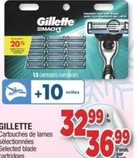 Jean Coutu Gillette Blade Cartridges offer