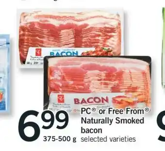 Fortinos PC or Free From Naturally Smocked Bacon offer