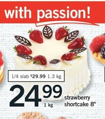 Fortinos Strawberry Shortcake 8" offer