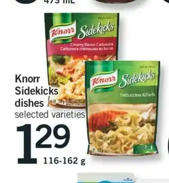 Fortinos Knorr Sidekicks Dishes offer