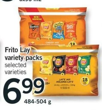 Fortinos Frito Lay Variety Packs offer