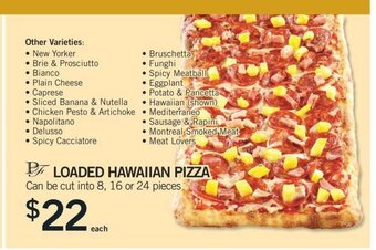Fortinos Loaded Hawaiian Pizza offer