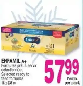 Jean Coutu Enfamil A+ Ready to Feed Formulas 18 x 237 ml offer