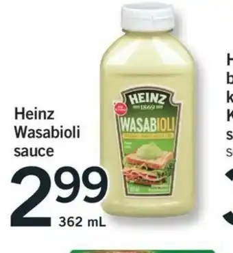 Fortinos Heinz Wasabioli Sauce offer