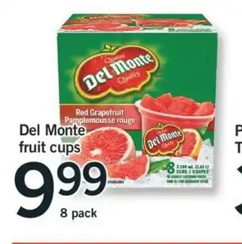 Fortinos Del Monte Fruit Cups offer