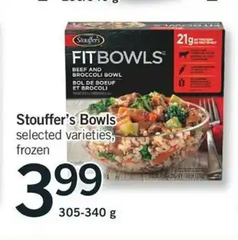 Fortinos Stouffer's Bowls offer