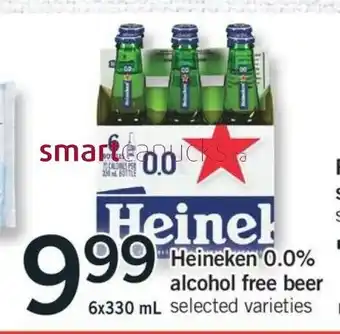 Fortinos Heineken 0.0% Alcohol Free Beer offer