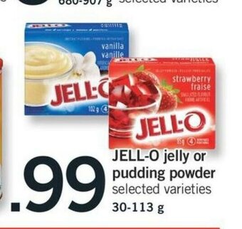 Fortinos Jell-O Jelly or Pudding Powder offer