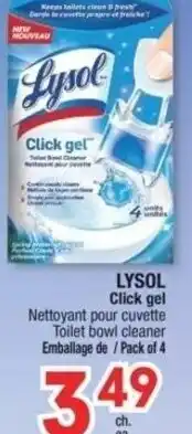 Jean Coutu Lysol Click Gel Toilet Bowl Cleaner offer