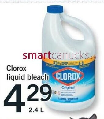Fortinos Clorox Liquid Bleach offer