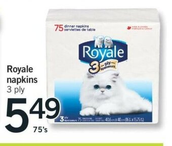 Fortinos Royale Napkins offer