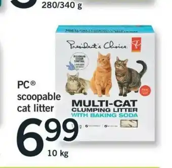 Fortinos PC Scoopable Cat Litter offer