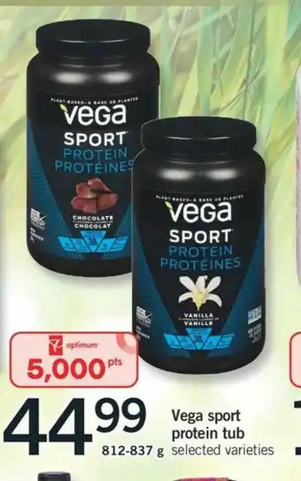 Fortinos Vega Sport Protein Tub offer