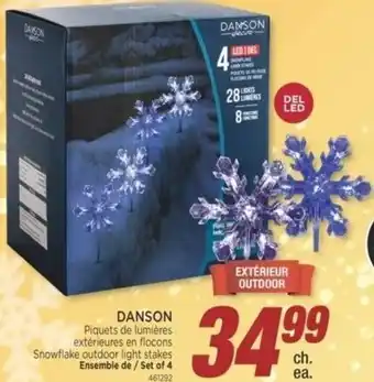 Jean Coutu Danson Snowflake Outdoor Light Stakes offer