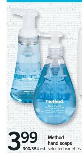 Fortinos Method Hand Soaps offer