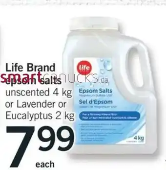 Fortinos Lifre Brand Epsom Salts offer