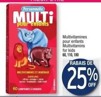Jean Coutu Multivitamins for Kids offer