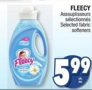 Jean Coutu Fleecy Fabric Softeners offer