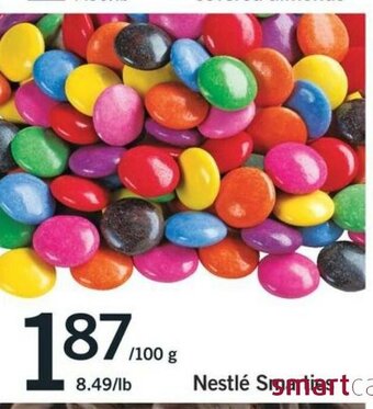 Fortinos Nestlé Smarties offer