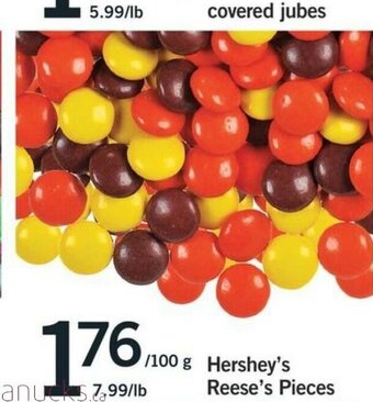 Fortinos Hershey;s Reese's Pieces offer