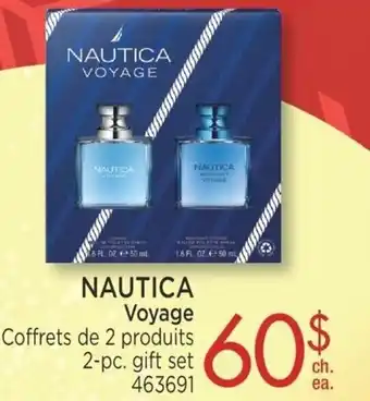 Jean Coutu Nautica Voyage 2-pc gift set offer