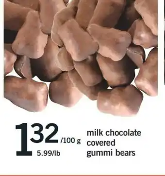 Fortinos Milk Chcolate Covered Gummi Bears offer