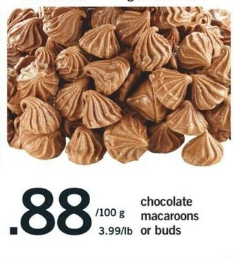 Fortinos Chocolate Macaroons or Buds offer