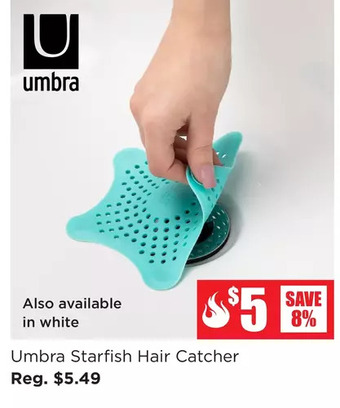 Kitchen Stuff Plus Umbra starfish hair catcher offer