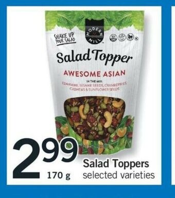 Fortinos Salad Toppers offer