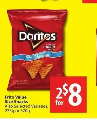 Save on Foods Frito Value Size Snacks offer