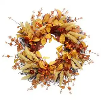 Lowe's Holiday living 24-in harvest wreath offer