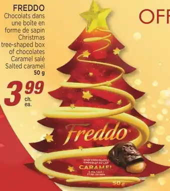 Jean Coutu Freddo Tree-Shaped box of Chocolates Salted Caramel 50 g offer
