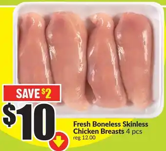 FreshCo Fresh Boneless Skinless Chicken Breast 4 pcs offer