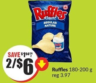 FreshCo Ruffles 180-200 g offer