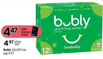 FreshCo Bubly 12x355 ml offer