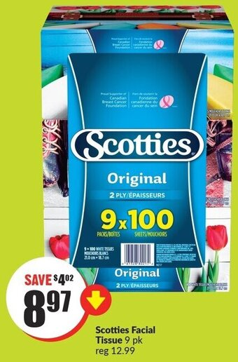 FreshCo Scotties Facial Tissue offer