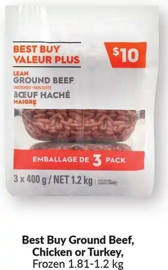 FreshCo Best Buy Ground Beef, Chicken or Turkey 1.81-1.2 kg offer