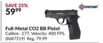 Princess Auto Full-metal co2 bb pistol offer