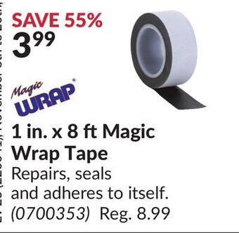 Princess Auto 1 in. x 8 ft magic wrap tape offer